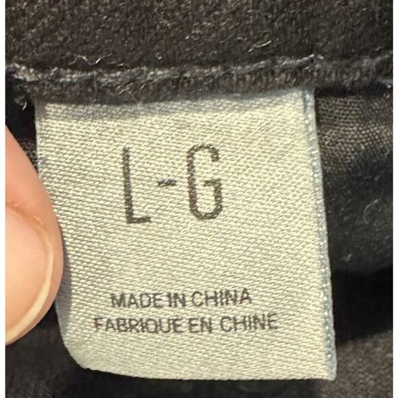 BDG Black Mandi Denim Maxi Skirt Women’s Size Large Urban Raw Hem Front Slit - Picture 7 of 9